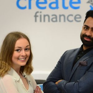 Alison Biskup and Create Finance Director Gindy Mathoon