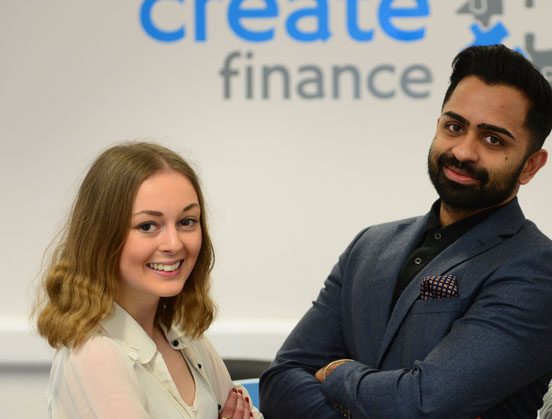 Alison Biskup and Create Finance Director Gindy Mathoon