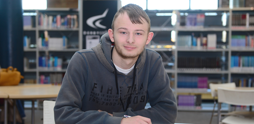 Curtis Monkman at the Roundhouse library