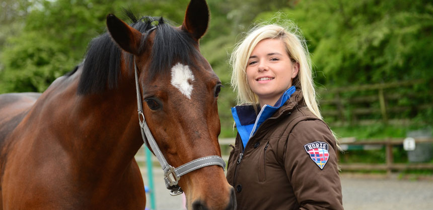 Eloise with her horse