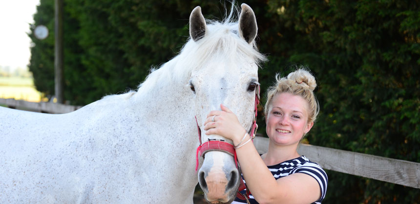 Emily Field with her horse