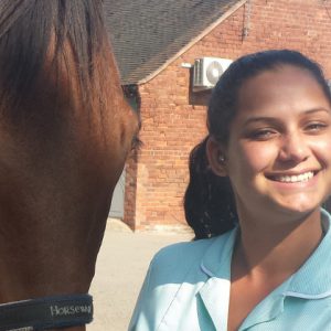 Melissa Shanker next to her horse