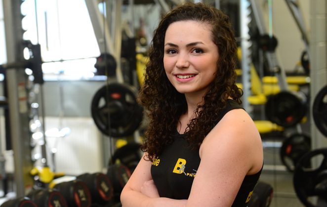 Rosie Sharp at the gym