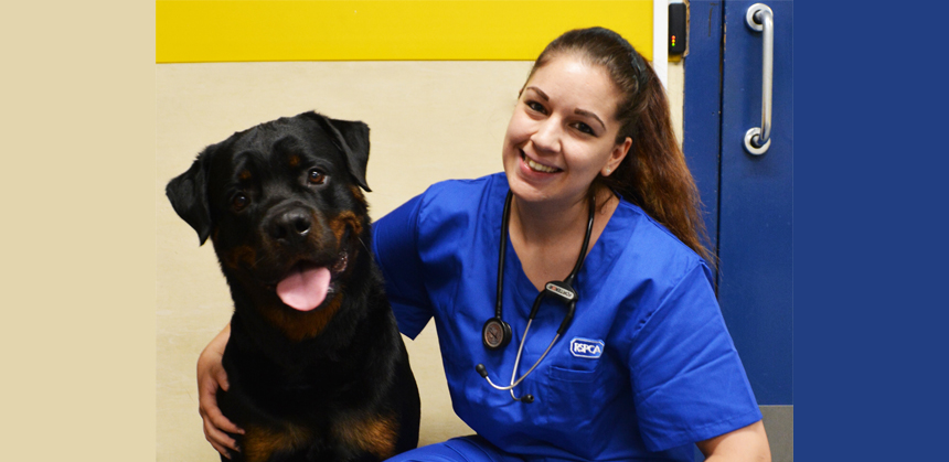 Shareen Akhtar with her dog Riken