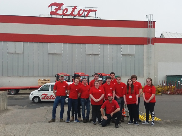 Agriculture students visiting Zeta in the Czech Republic