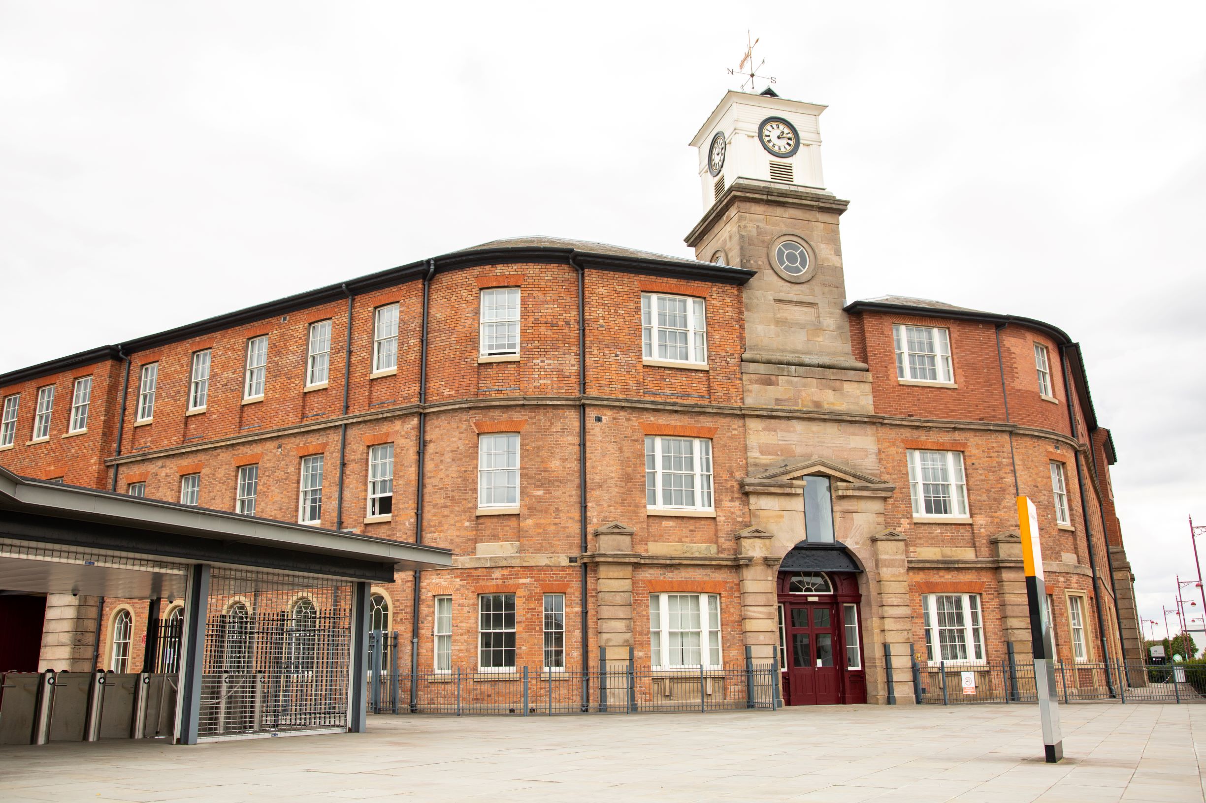 The Roundhouse front exterior, where Institute of Technology students will study at Derby College.