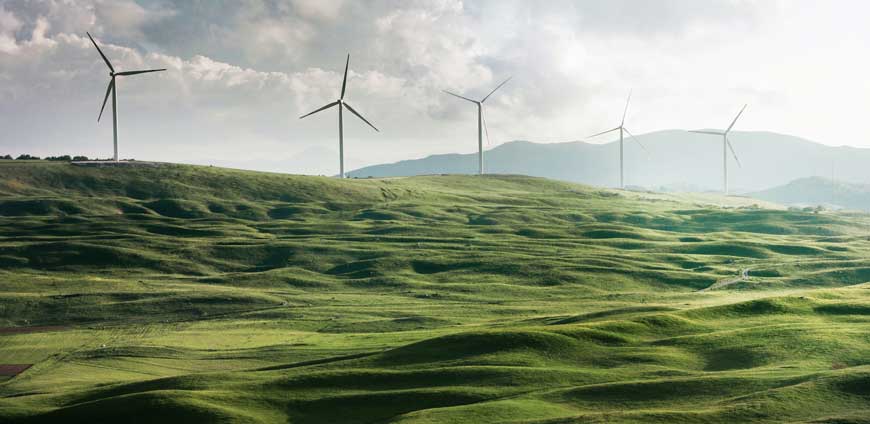 Windfarm in the countryside