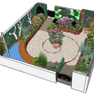 Design plan of the Metamorphosis Garden.
