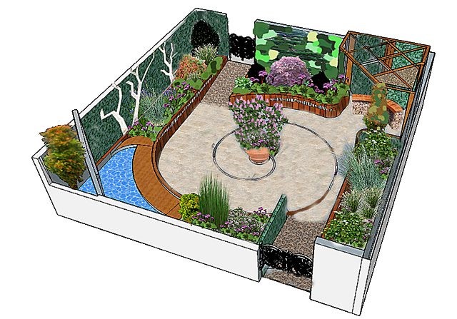 Design plan of the Metamorphosis Garden.