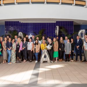 A level teachers and staff at the Joseph Wright Centre.