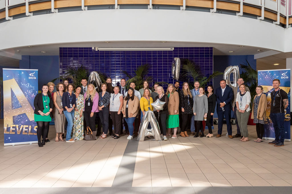 A level teachers and staff at the Joseph Wright Centre.