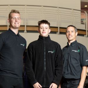 Matthew Kirk, Harry Goodwin and employer Stuart Chadwick