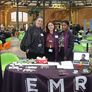 Staff from East Midland Railway at the Roundhouse.