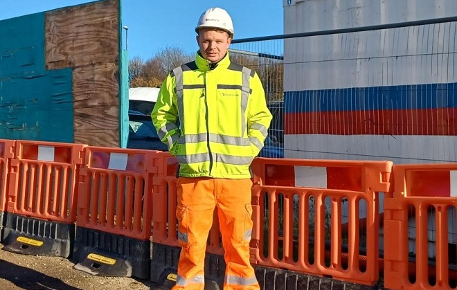 Jack Foster at his workplace.