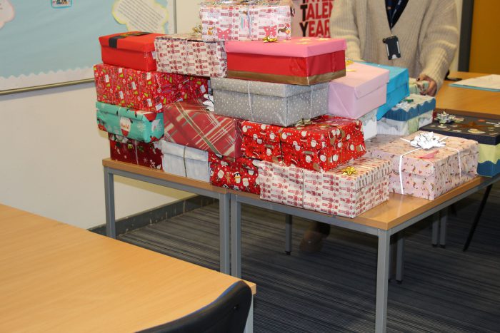 Gift boxes created by Childcare students.