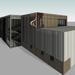 Architects design of the new building.