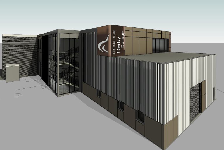 Architects design of the new building.