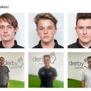 Derby College and Derby Homes apprentices.