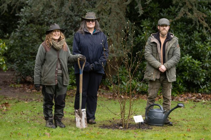 Samantha Harvey, Head Gardener, Sara Bishop - Garden Volunteer and Luke Morley - Garden Apprentice