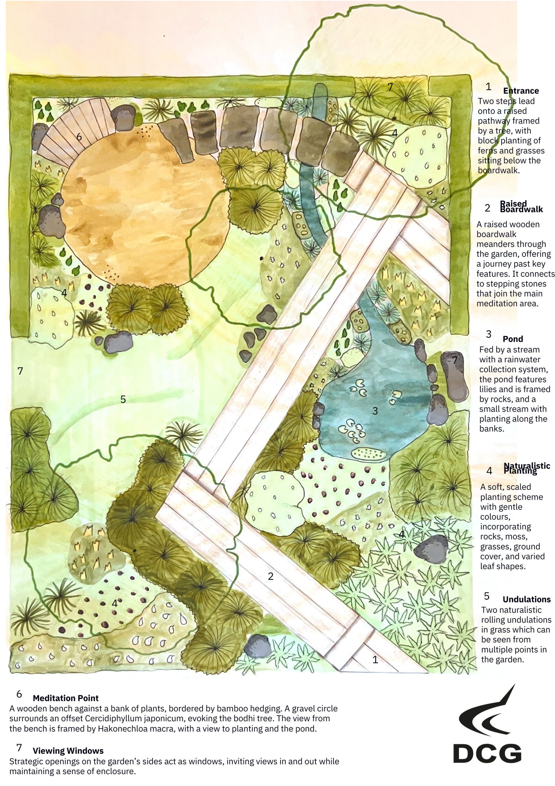 A garden design