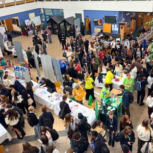 A big crowd of people gathered at an event