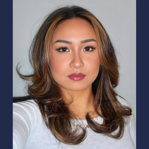 T Level Science student Allyssa Reyes looking into the camera.