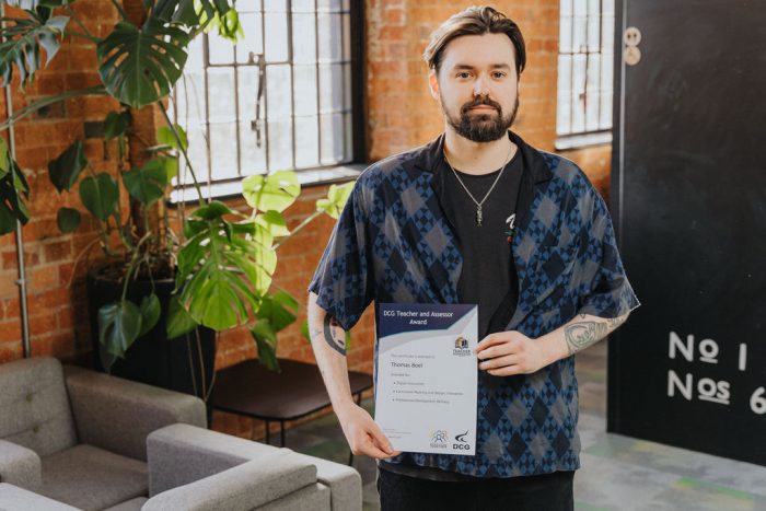 Derby College Group teacher and award winner Tomas Boel.