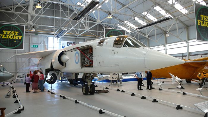 Aircraft display at RAF Cosford visited by Derby College Group A-level students during Project Week