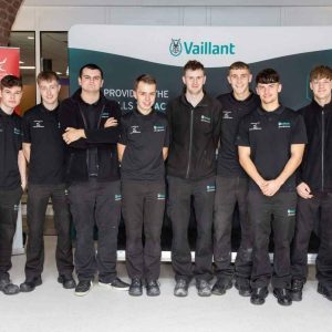 Derby College and Vaillant Low carbon technician apprentices at The Roundhouse