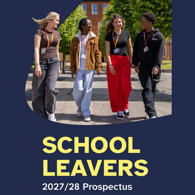 College students walking in front of roundhouse